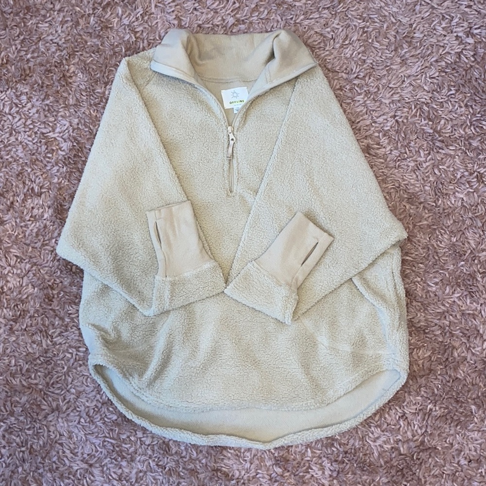 Aerie offline quarter zip